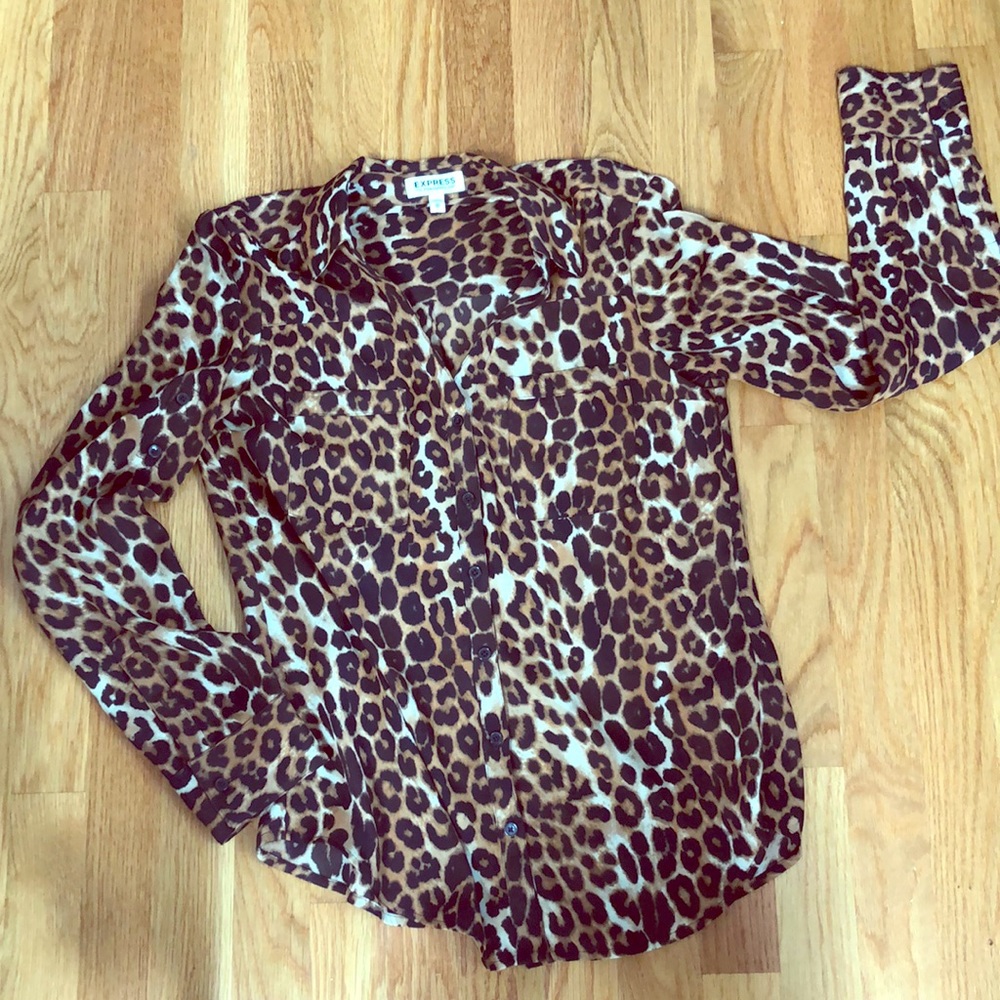 Express Portofino Button Down Blouse